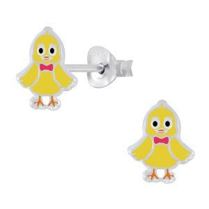 Kids Sterling Silver Easter Chick Earrings